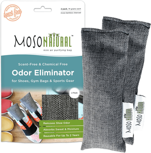 Moso Natural Shoe Deodorizer Insert | Charcoal Odor Absorber for Shoes | Gym Bag - Regenerative Marketplace