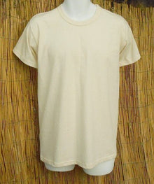 Organic Cotton Men's Short Sleeve Tee Shirts Made in USA Natural color - Regenerative Marketplace