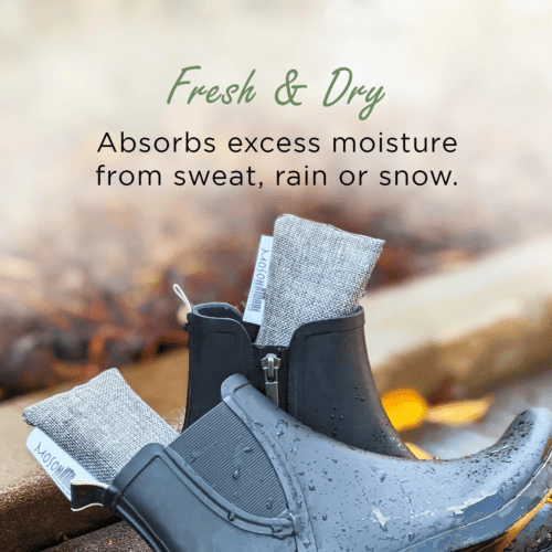 Moso Natural Shoe Deodorizer Insert | Charcoal Odor Absorber for Shoes | Gym Bag - Regenerative Marketplace