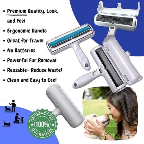 Reusable Dog Cat Pet Hair Remover Roller for Furniture, Couch, Carpet, Car Seat. - Regenerative Marketplace
