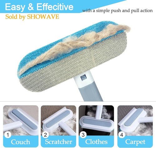 Pet Hair Removal Tool, Dog and Cat Hair Remover for Couch Carpet Furniture, 4 in - Regenerative Marketplace