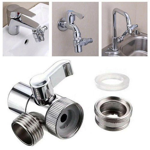 Universal Switch Faucet Adapter Kitchen Sink Splitter Valve Diverter US - Regenerative Marketplace