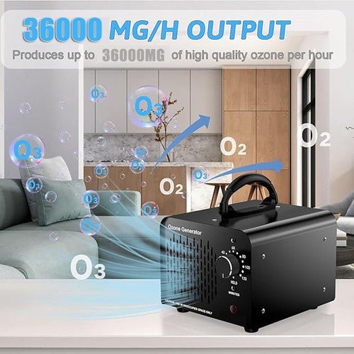 36000mg/h Ozone Generator Machine Air Purifier Ionizer Ozonator Timer for Home - Regenerative Marketplace
