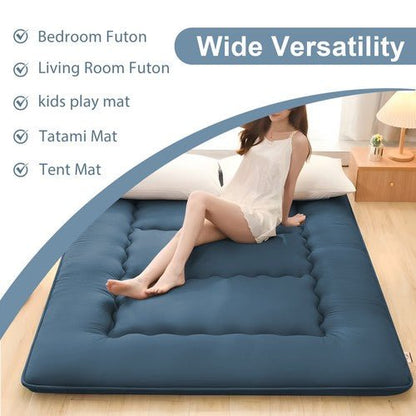 Japanese Futon Mattress Soft Tatami Floor Sleep Mat Foldable for Travel Camping - Regenerative Marketplace