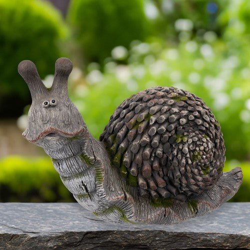 Northlight 15" Slowpoke Snail Outdoor Garden Statue - Regenerative Marketplace