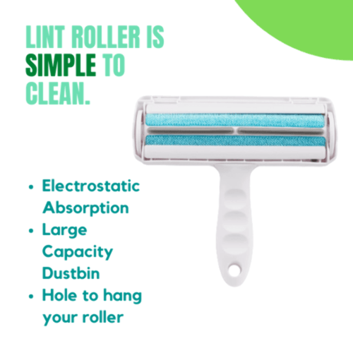 Reusable Dog Cat Pet Hair Remover Roller for Furniture, Couch, Carpet, Car Seat. - Regenerative Marketplace