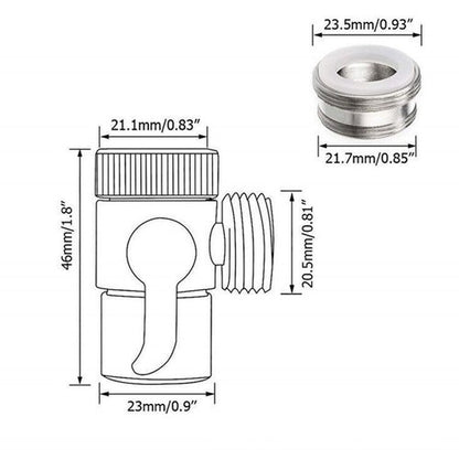 Universal Switch Faucet Adapter Kitchen Sink Splitter Valve Diverter US - Regenerative Marketplace
