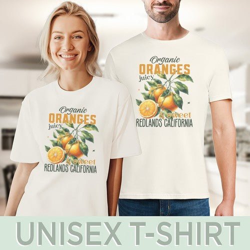 Organic Oranges Tee Juicy Sweet Citrus Fruit TShirt - Regenerative Marketplace