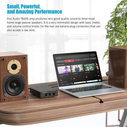 Fosi Audio TB10D HiFi Digital Power Amplifier TPA3255 Class D Home Amp 300Wx2 - Regenerative Marketplace