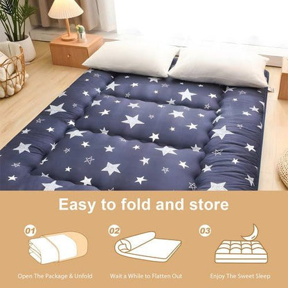 Japanese Futon Mattress Soft Tatami Floor Sleep Mat Foldable for Travel Camping - Regenerative Marketplace