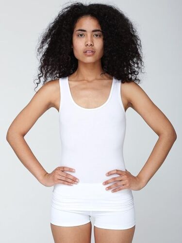 American Apparel Women's Cotton Spandex Tank Top 2XL White - Regenerative Marketplace