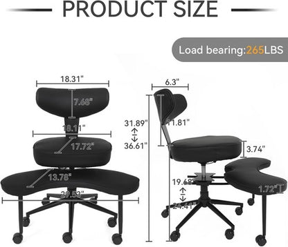 ELECWISH Criss Cross Legged Chair with Wheels, Meditation Chair, ADHD Yoga Chair - Regenerative Marketplace