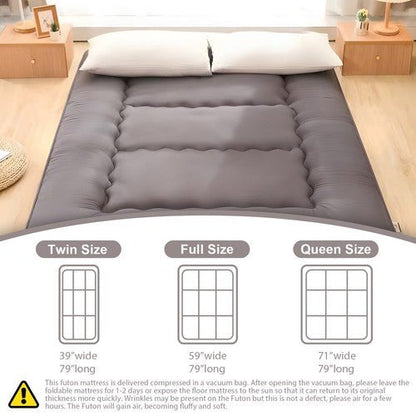 Japanese Futon Mattress Soft Tatami Floor Sleep Mat Foldable for Travel Camping - Regenerative Marketplace