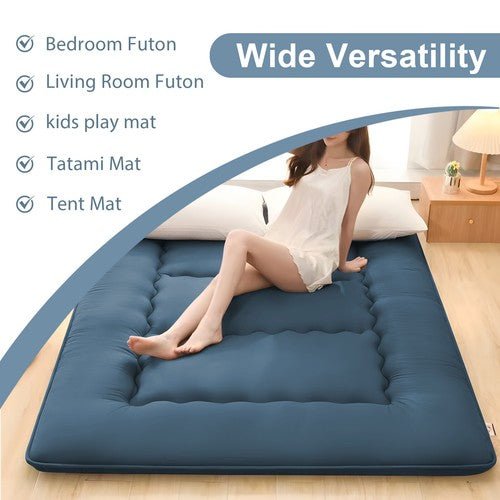 Japanese Floor Mattress Foldable Futon Mattress Sleeping Tatami Mat Camping Pad - Regenerative Marketplace