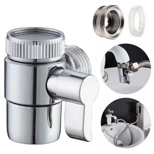 Universal Switch Faucet Adapter Kitchen Sink Splitter Valve Diverter US - Regenerative Marketplace