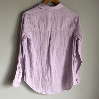 NEW Rails Ellis Organic Cotton Button - Up Shirt in Orchid - Regenerative Marketplace