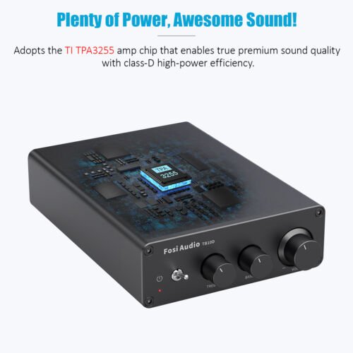 Fosi Audio TB10D HiFi Digital Power Amplifier TPA3255 Class D Home Amp 300Wx2 - Regenerative Marketplace