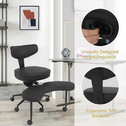 ELECWISH Criss Cross Legged Chair with Wheels, Meditation Chair, ADHD Yoga Chair - Regenerative Marketplace