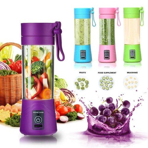 Portable Juicer Smoothie Blender USB Rechargeable Juicer 380 ml Mixing Machine - Regenerative Marketplace