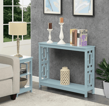 Town Square Console Table with Shelf, Sea Foam - Regenerative Marketplace