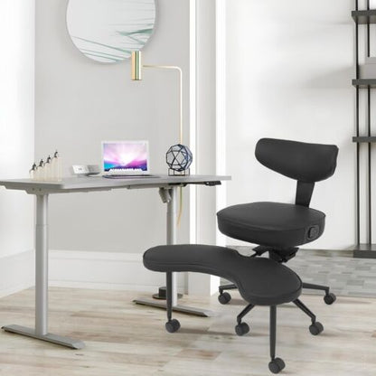 ELECWISH Criss Cross Legged Chair with Wheels, Meditation Chair, ADHD Yoga Chair - Regenerative Marketplace