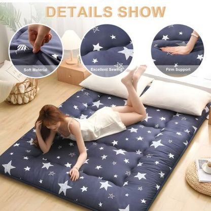 Japanese Floor Mattress Foldable Futon Mattress Sleeping Tatami Mat Camping Pad - Regenerative Marketplace