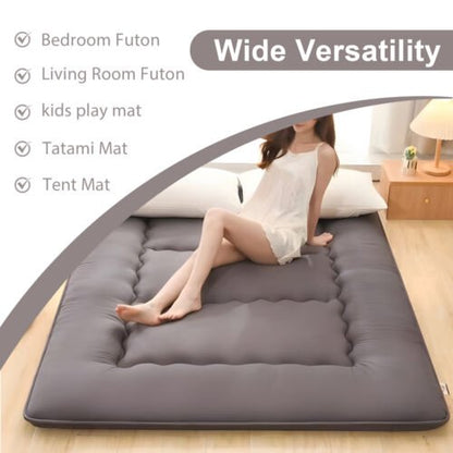 Japanese Futon Mattress Soft Tatami Floor Sleep Mat Foldable for Travel Camping - Regenerative Marketplace