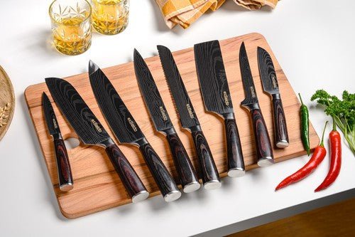 Seido Knives Japanese Master Chef Knife Set, 8 - Piece Professional Kitchen Knives - Regenerative Marketplace