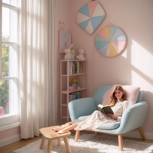 Small Wooden Step Stool Plant with Non - Slip Foot Mat Portable for Sitting - Regenerative Marketplace