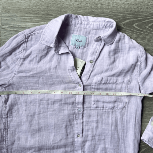 NEW Rails Ellis Organic Cotton Button - Up Shirt in Orchid - Regenerative Marketplace