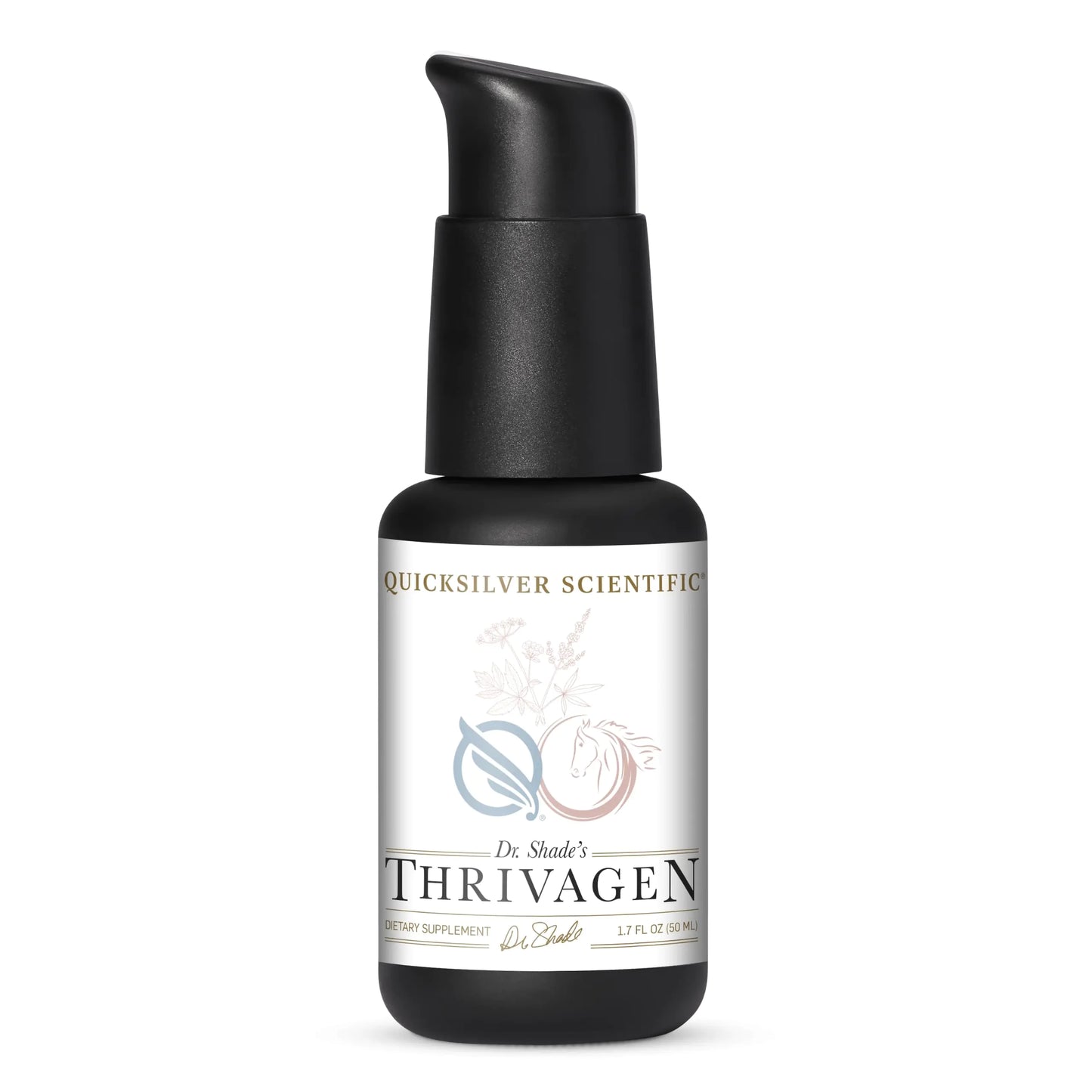 Quicksilver Scientific Thrivagen - Womens Health Supplement with 15 Energy Hormone Balance & Adrenal Support Botanicals - Adaptogenic Herbs with Shatavari Rhodiola & Maca Root (1.7oz / 50ml) - Regenerative Marketplace