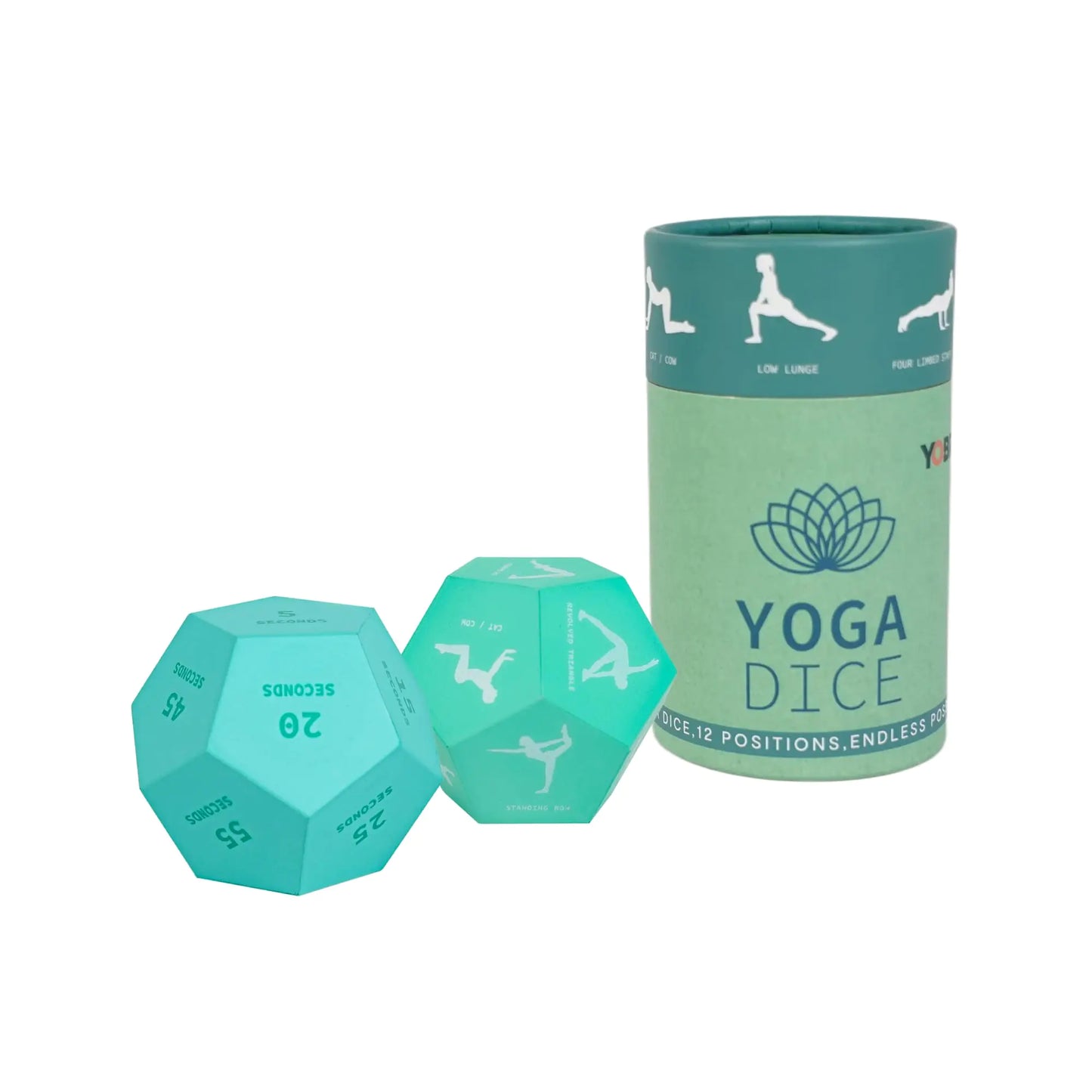 YOBRO Fun Yoga Dice Set for Adults and Kids Gift for Yogis and Yoga Lovers Yoga Decor Exercise Dice Game for Home Workout Fitness Yoga Poses Meditation Stuff Mindfulness Gifts for Women 2 Pack