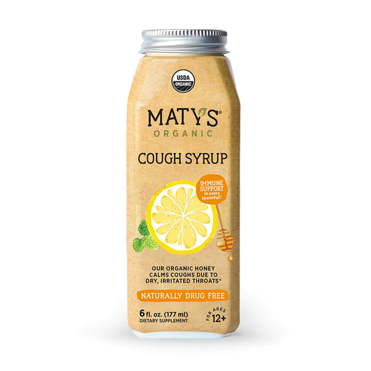 Matys Organic Cough Syrup Made with Organic Honey Lemon & Cinnamon - 6 fl oz. - Regenerative Marketplace
