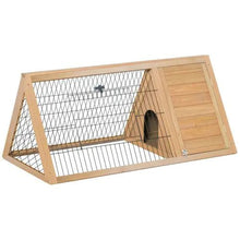 Wooden A - frame Outdoor Rabbit Cage Small Animal Cage - Regenerative Marketplace