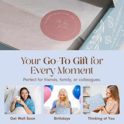 Thank You Gift Box for Women Cozy Appreciation Set with Socks Mug Organic Lemon - Regenerative Marketplace