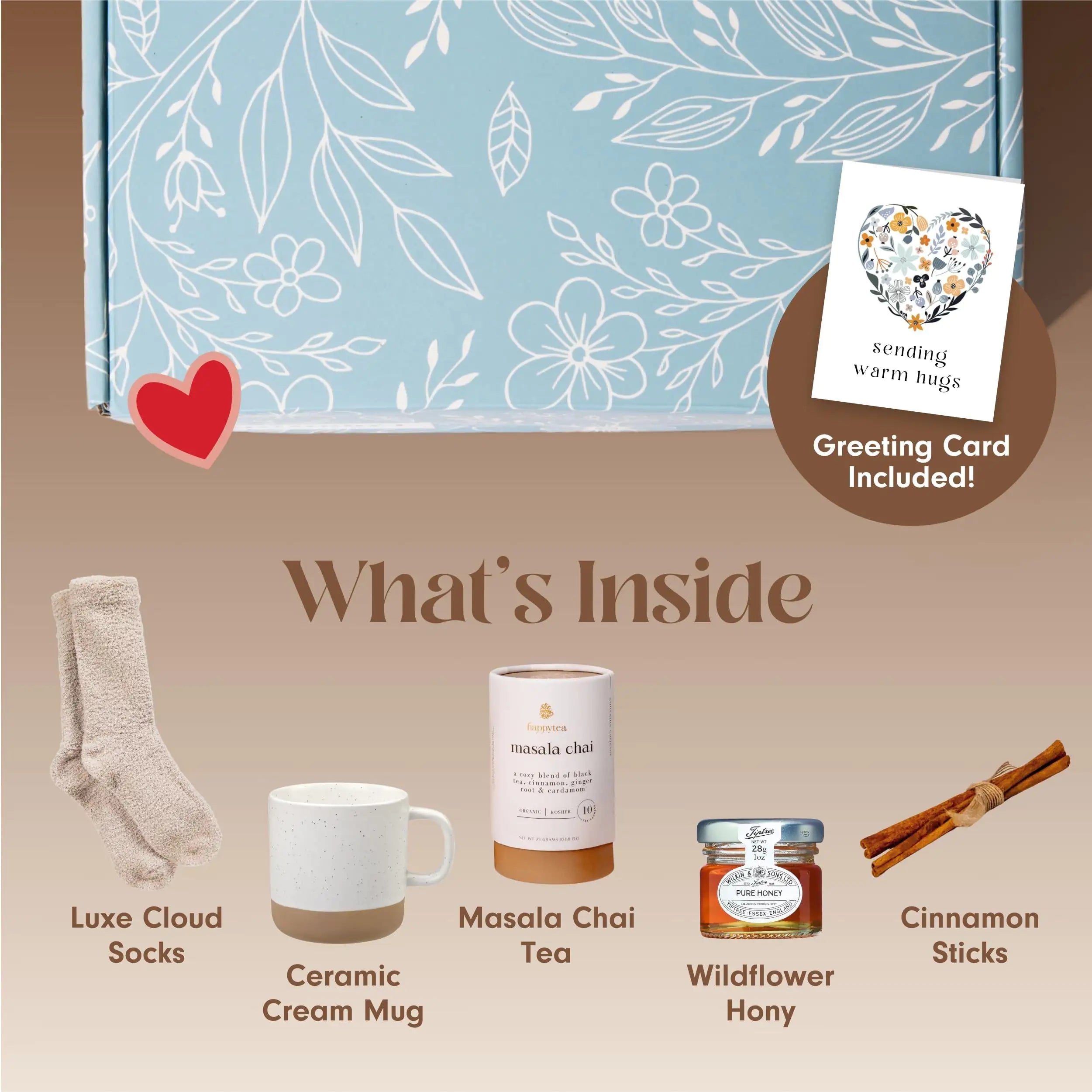 Organic Tea Gift Box Get Well Gifts for Women Self Care Package Thinking of You - Regenerative Marketplace