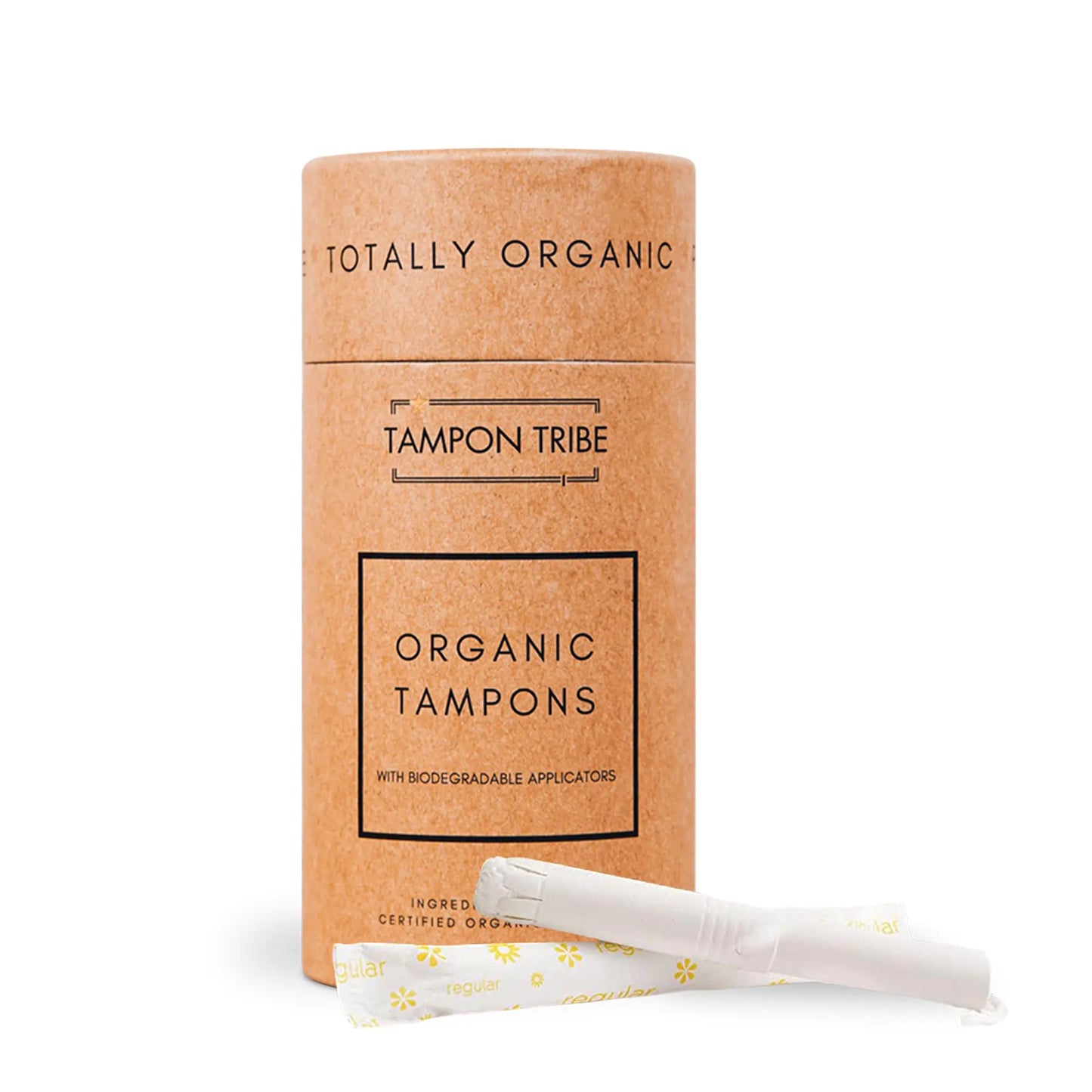Organic Tampons - Regular Tampons - Safe Non Toxic Tampons - Natural Organic Cotton Tampons - Leak-Free Tampons Organic - Regular Organic Tampons with Cardboard Applicator