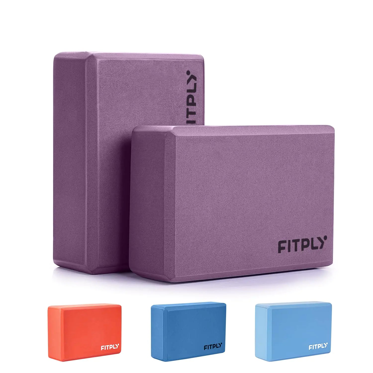 Fitply Yoga Blocks 2 Pack - Non - Slip Yoga Brick & Foam Blocks Yoga Set High - Density Pilates Block for Stretching Meditation and Exercise Blocks Foam Ideal for Deep Poses - Regenerative Marketplace